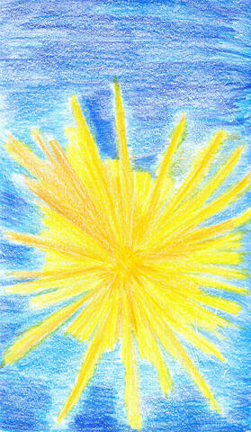 Abundance. Crayon on paper.