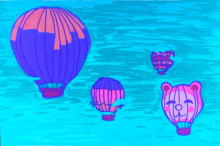 Float, acrylic marker on paper